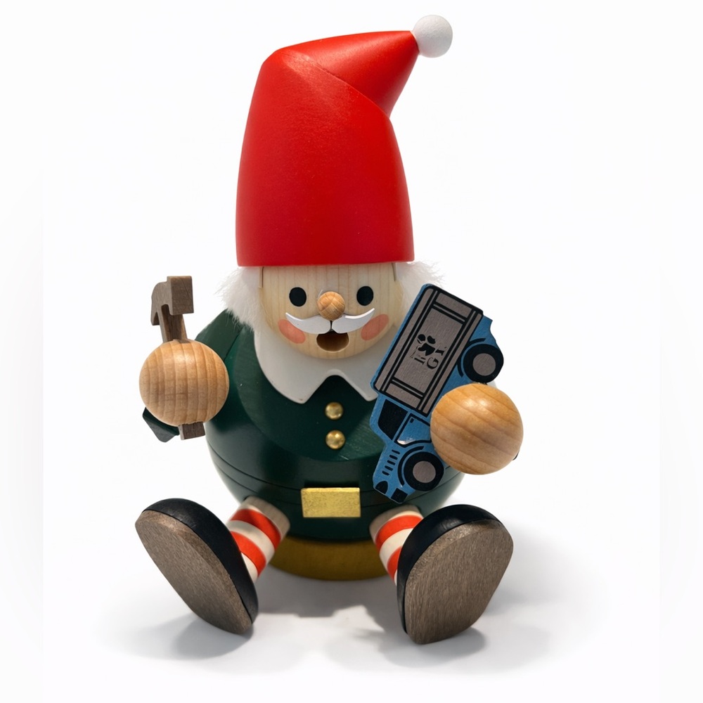 Erzgebirge Wooden Smoker Figurine